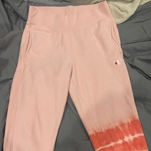 Pink Tie Dye Champion Joggers